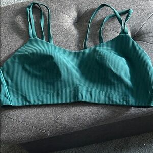 lululemon athletica Green Ribbed Bra